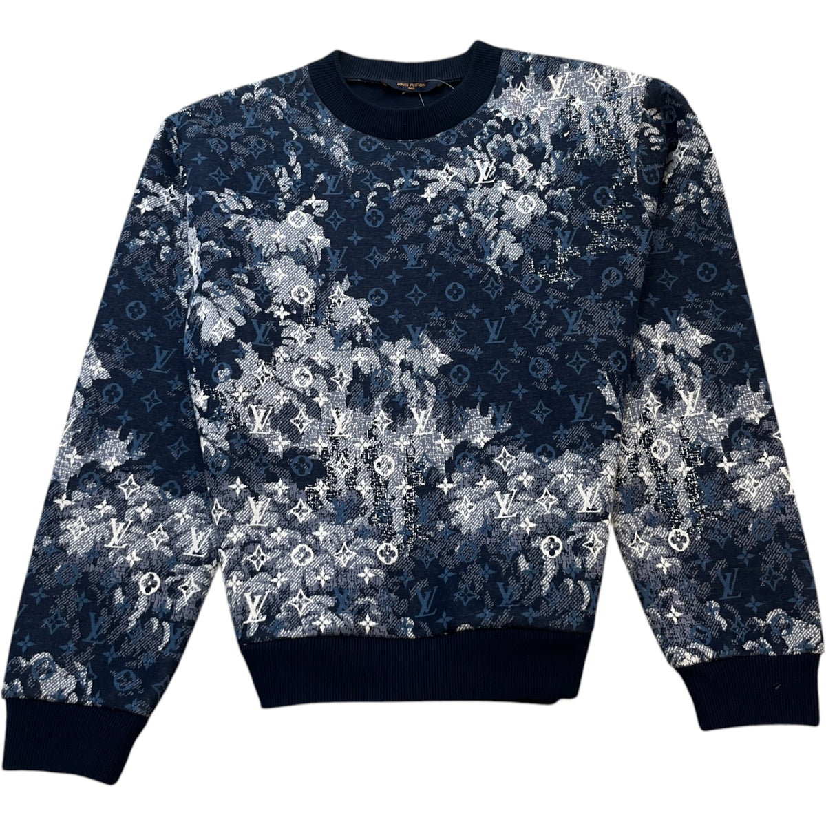 Men's Tapestry Monogram Sweatshirt Navy Size L - Photo 1