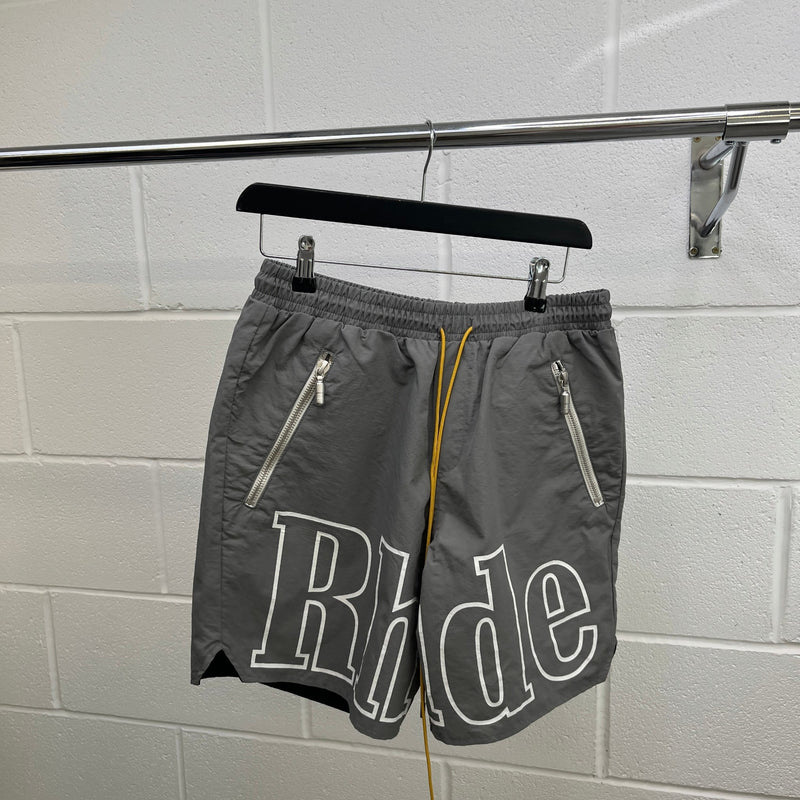 Men's Logo Swim Shorts Grey Size M / W32