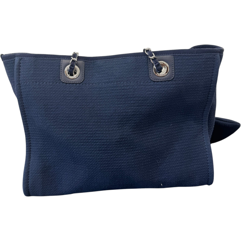 Women's Medium Deauville Tote Handbag Navy