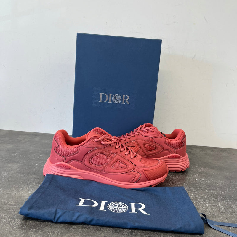 Men's X Stone Island B30 Low Trainers Orange Size UK 9 / EU 43