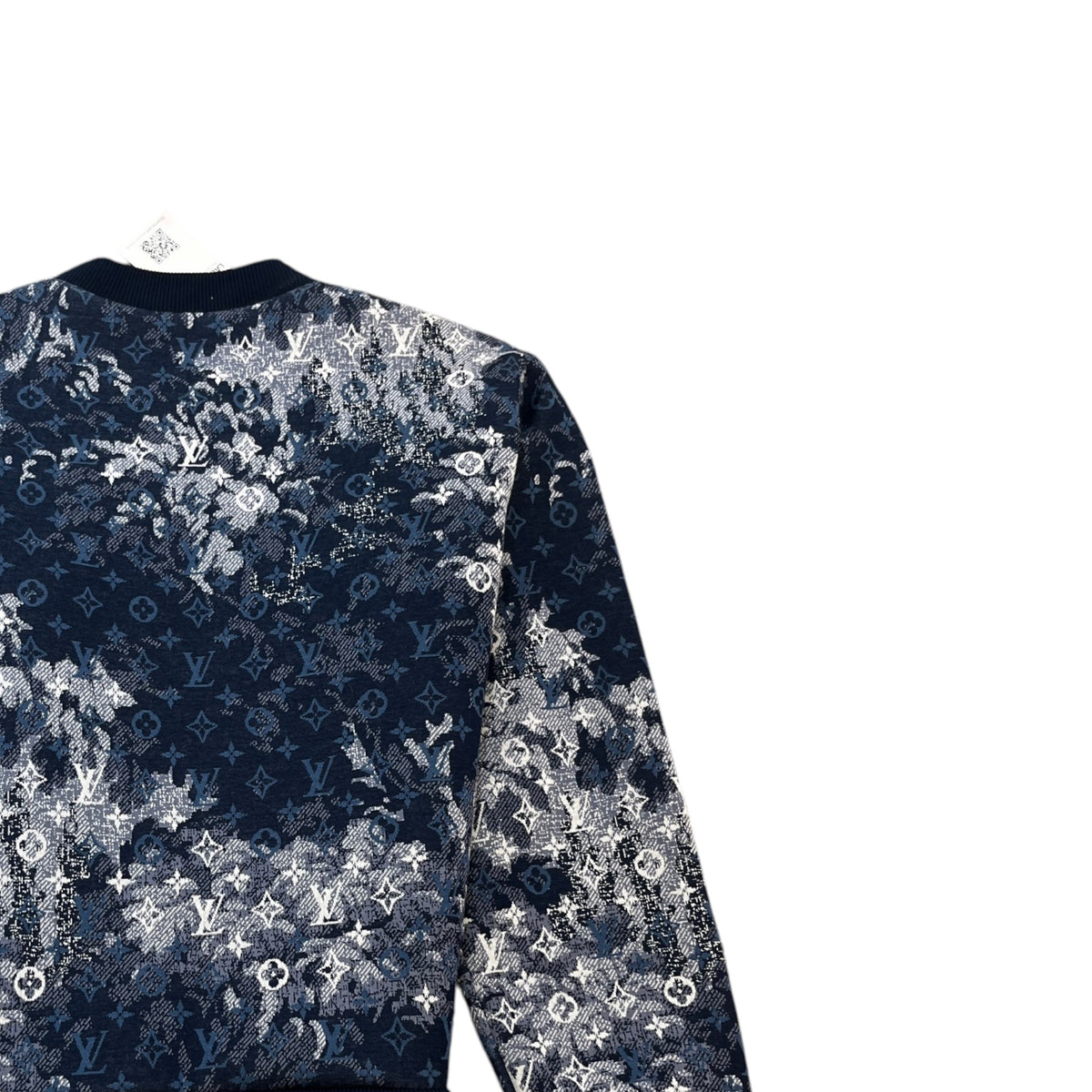 Men's Tapestry Monogram Sweatshirt Navy Size L - Photo 4