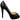 Women's Open Toe Alligator Heels Black Size EU 36.5 / UK 3.5
