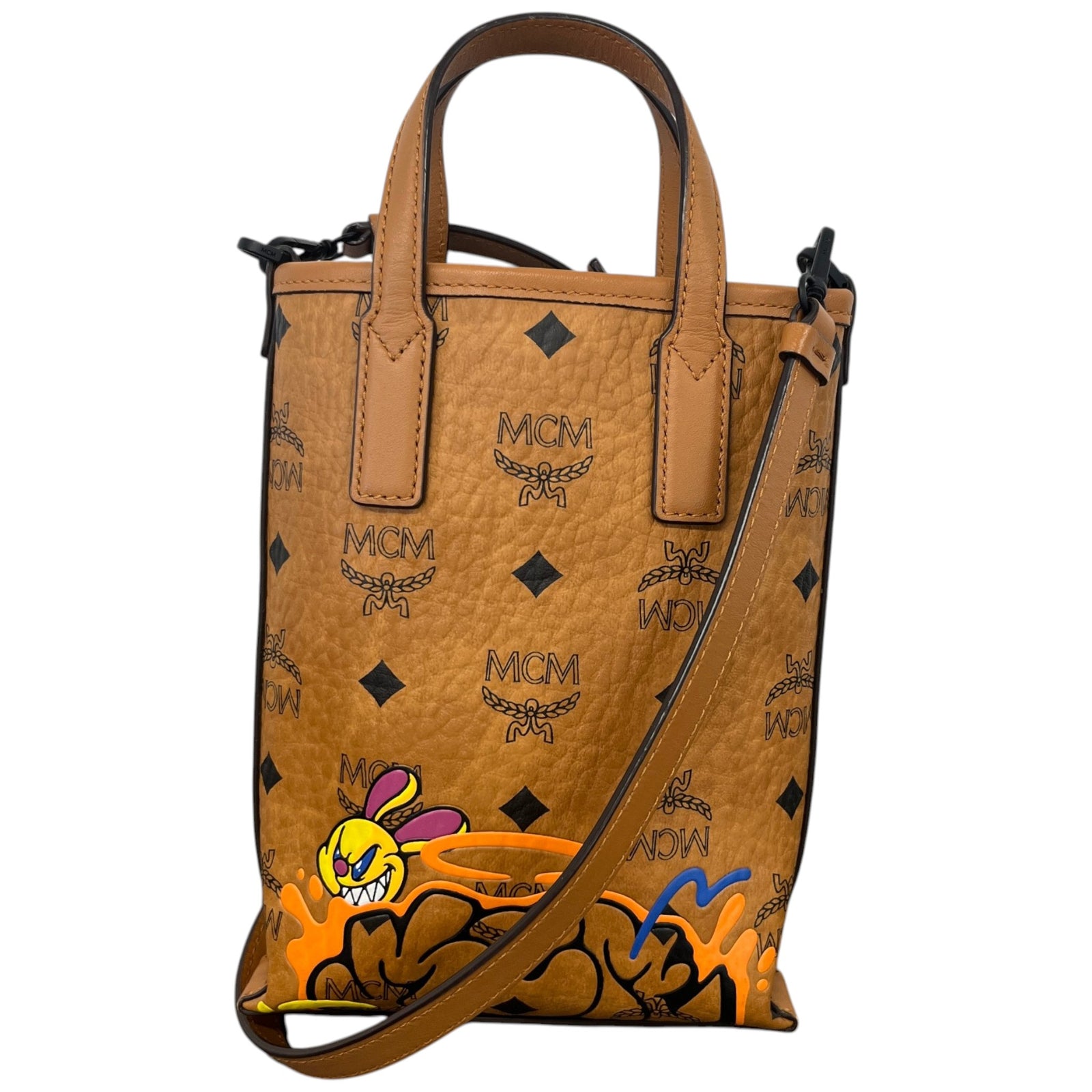 Women's X SAMBYPEN Visetos Mini Crossbody Tote Handbag Brown - Photo 1
