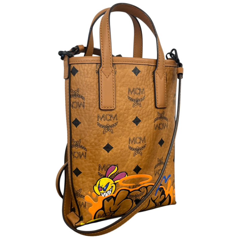 Women's X SAMBYPEN Visetos Mini Crossbody Tote Handbag Brown