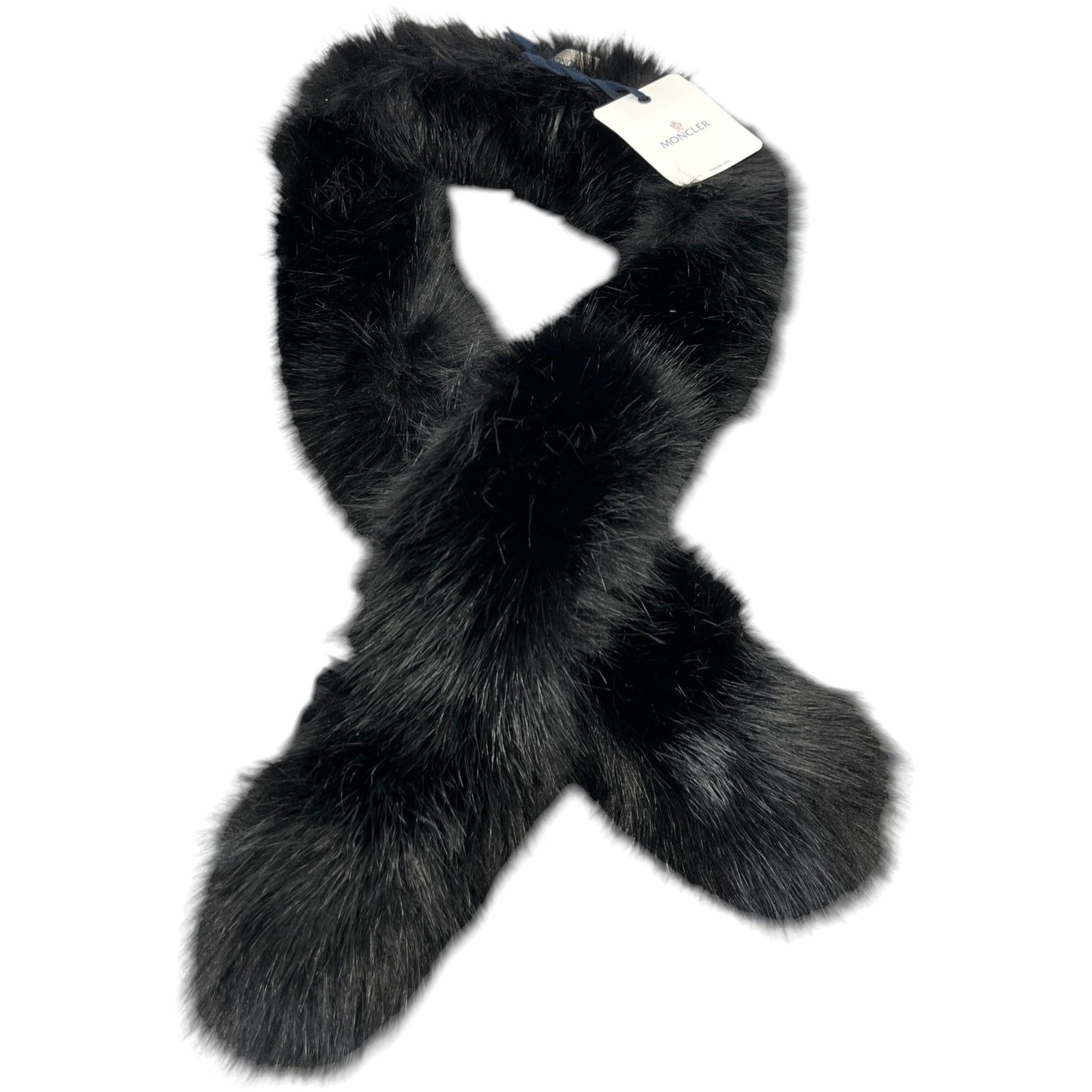 Women's Faux Fur Scarf Black - Photo 1