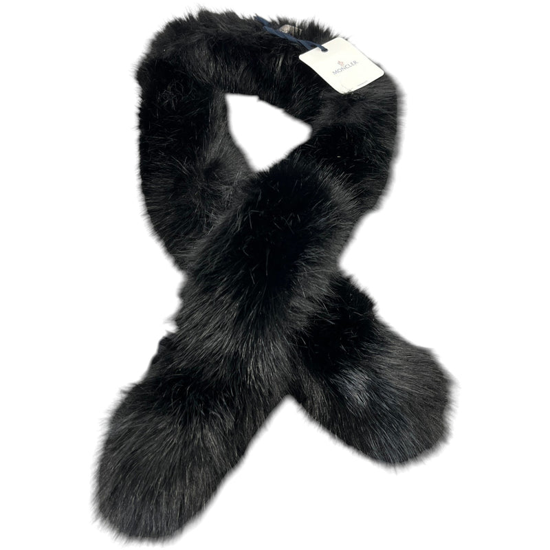 Women's Faux Fur Scarf Black