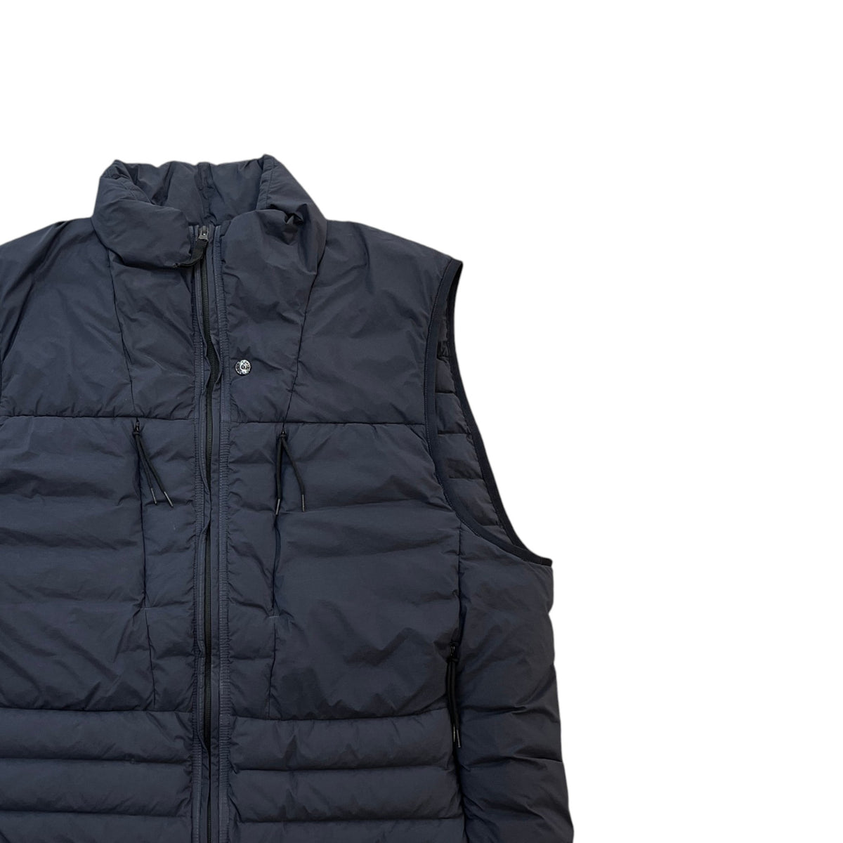 Men's Applique Logo Gilet Navy Size XXL - Photo 3