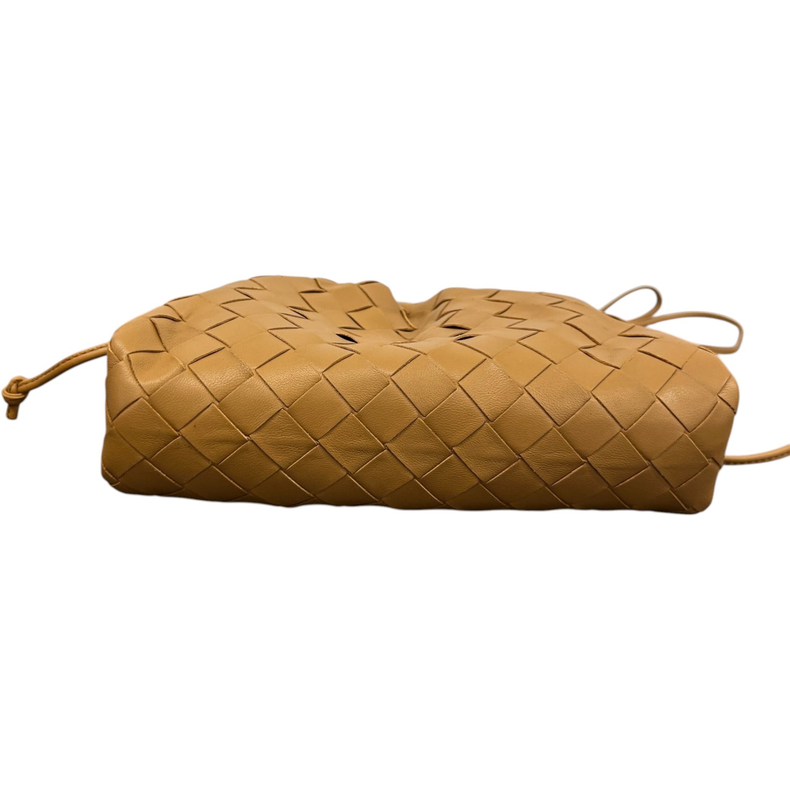 Women's Intrecciato Woven Crossbody Pouch Tan - Photo 10