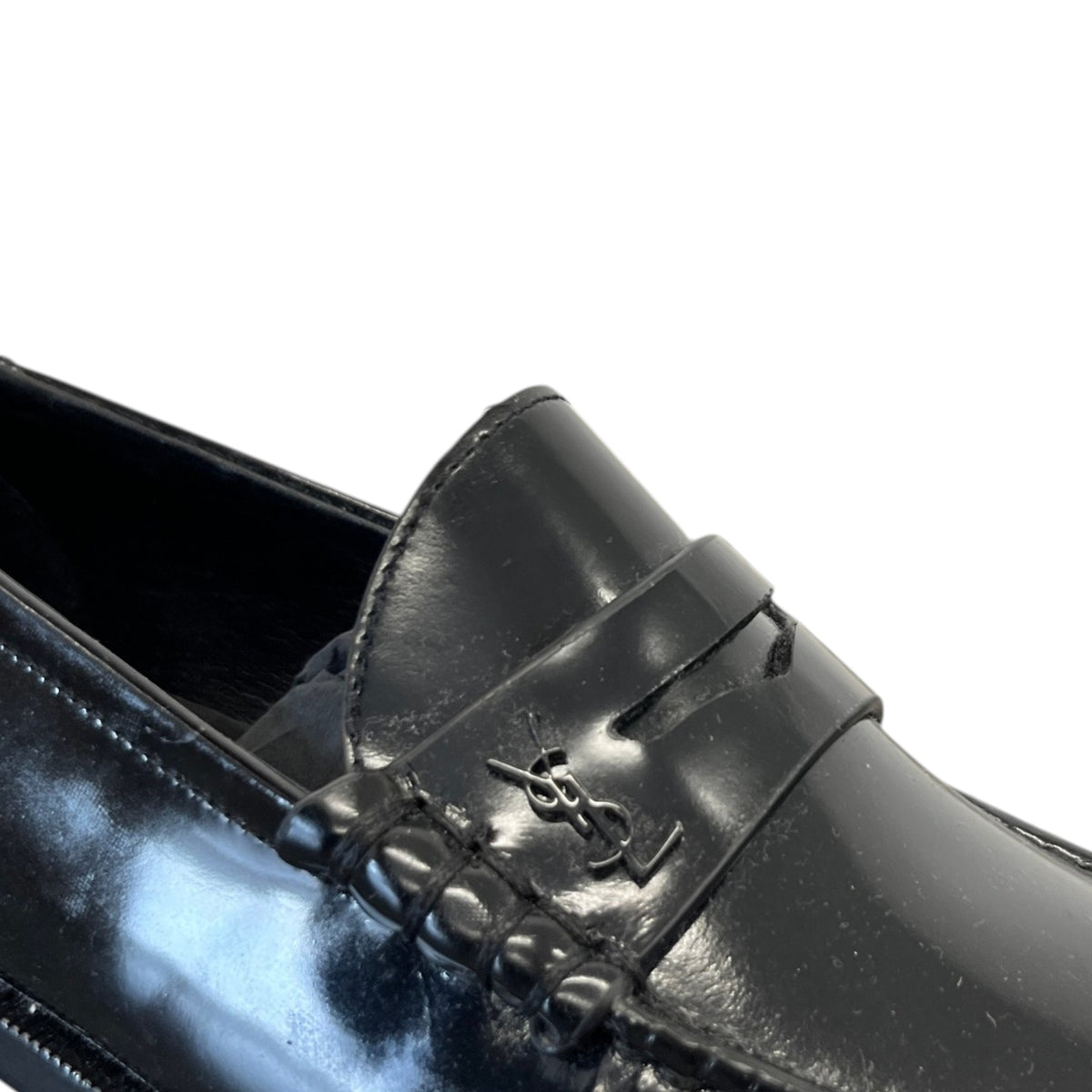 Women's Penny Loafers Black Size UK 4 / EU 37 - Photo 12
