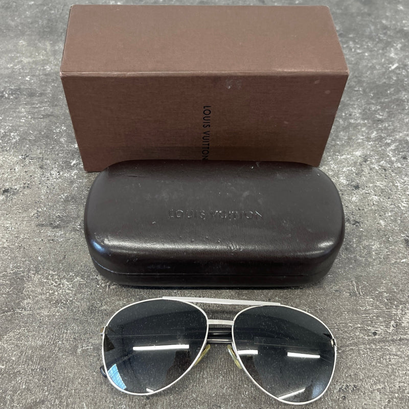 Men's Attitude Pilot Sunglasses Silver