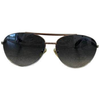 Men's Attitude Pilot Sunglasses Silver