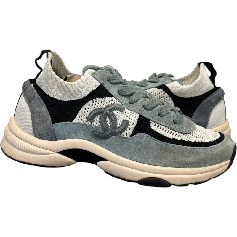 Women's Cc Knit Runners Low Trainers Blue Size EU 36.5 / UK 3.5