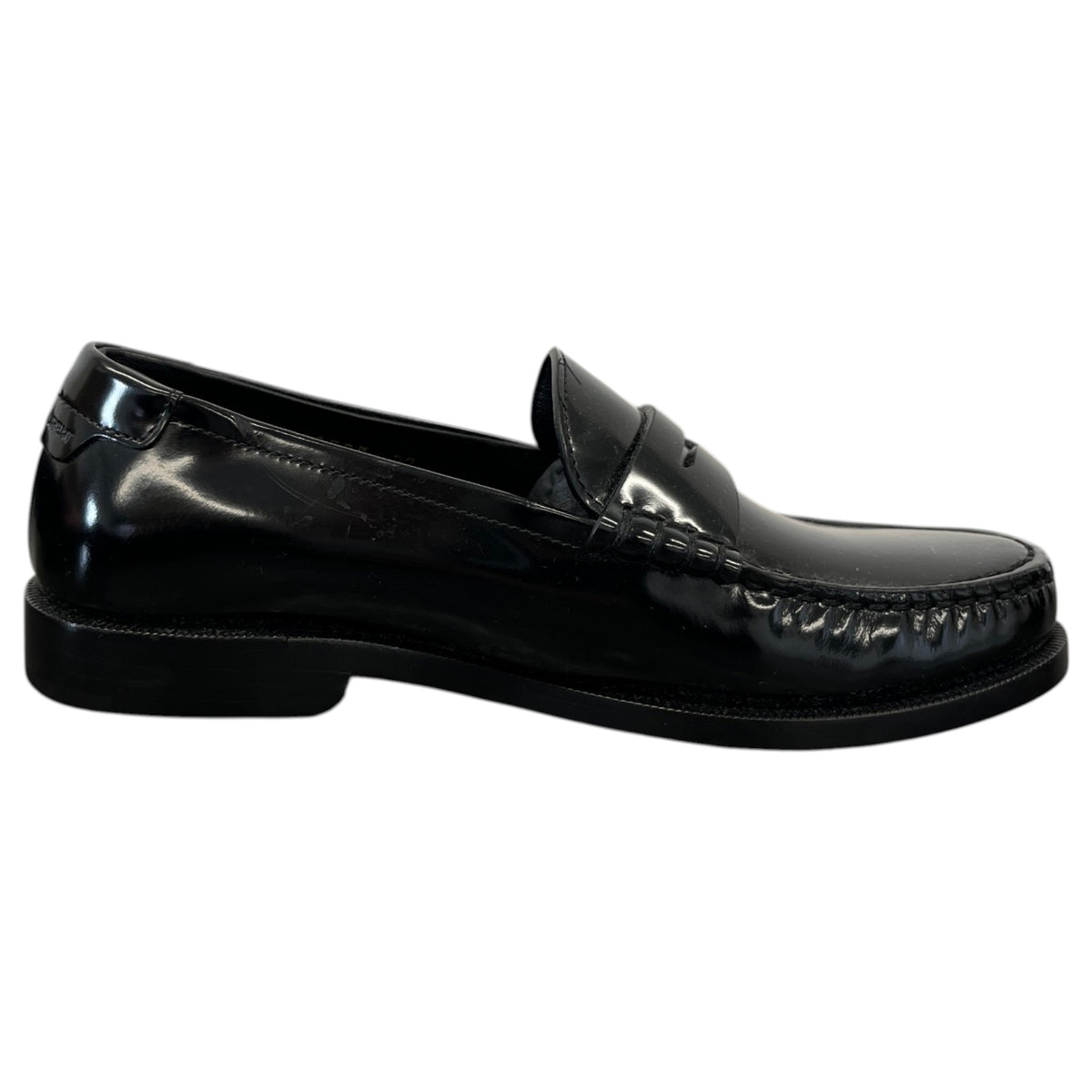 Women's Penny Loafers Black Size UK 4 / EU 37 - Photo 4