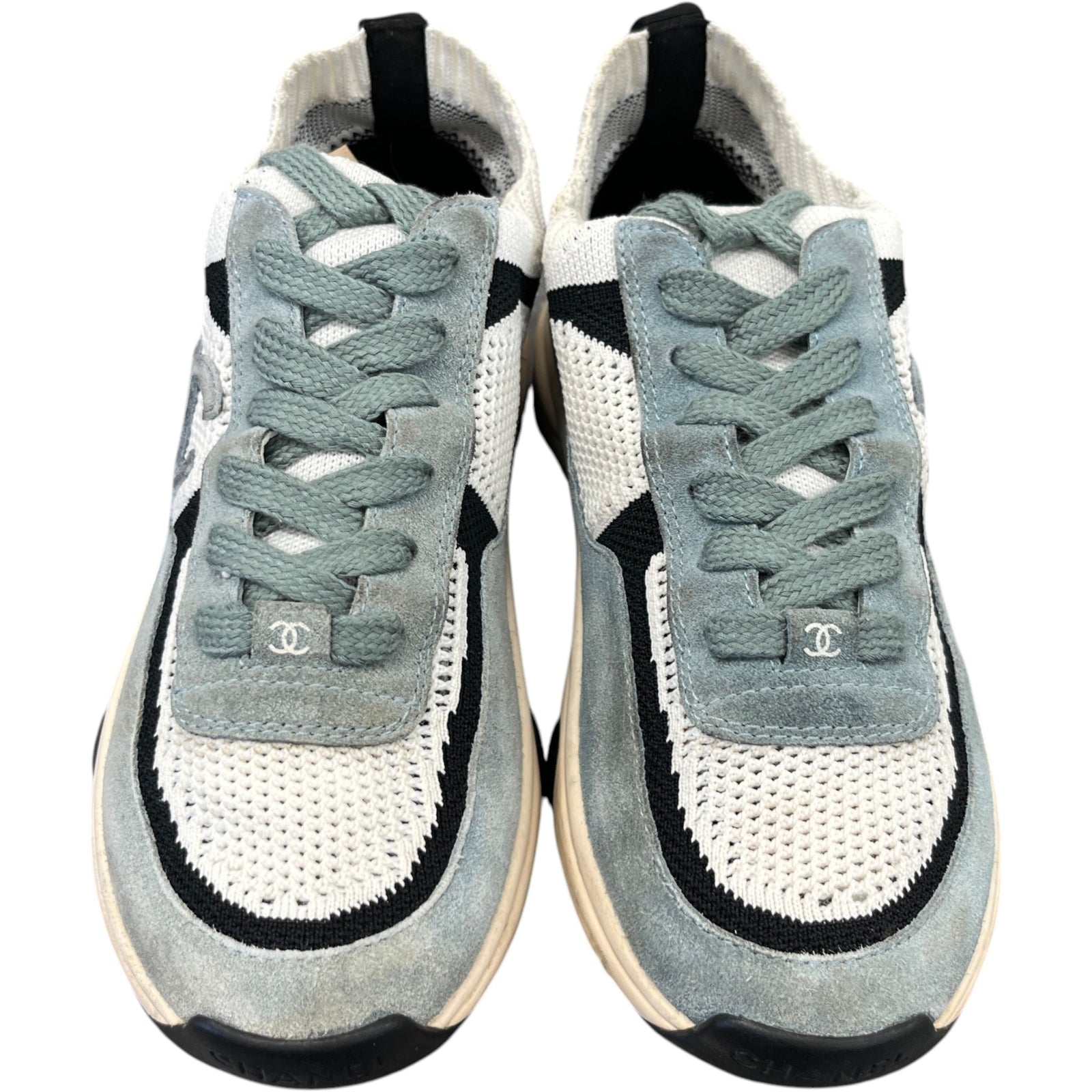 Women's Cc Knit Runners Low Trainers Blue Size EU 36.5 / UK 3.5 - Photo 6