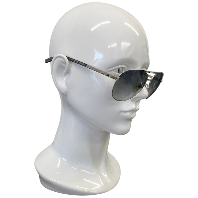 Men's Attitude Pilot Sunglasses Silver