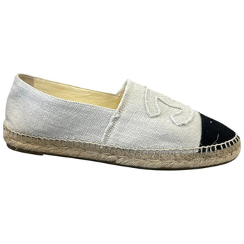 Women's CC Espadrille Loafers White Size UK 7 / EU 40