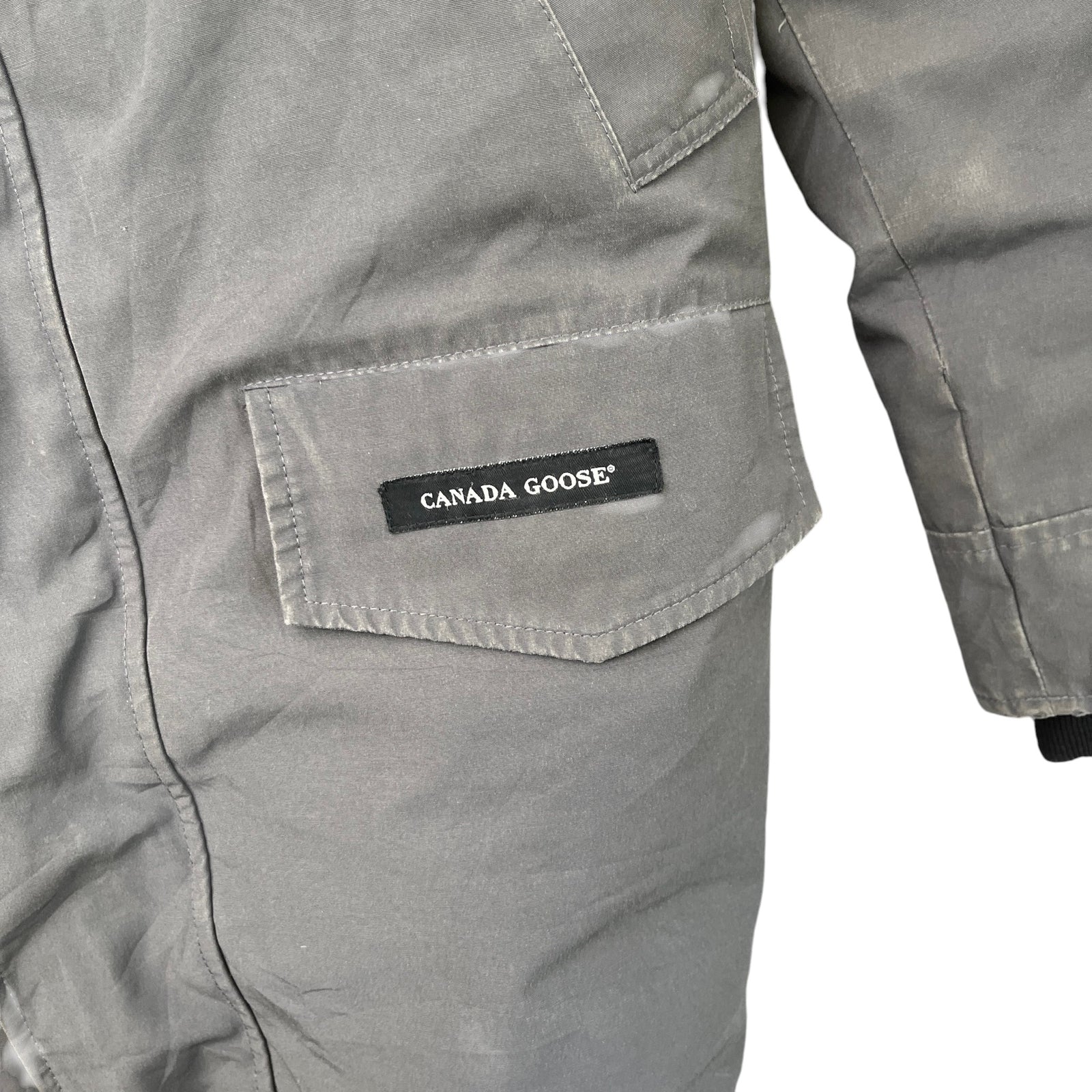 Men's Langford Parka Down Jacket Grey Size M - Photo 6