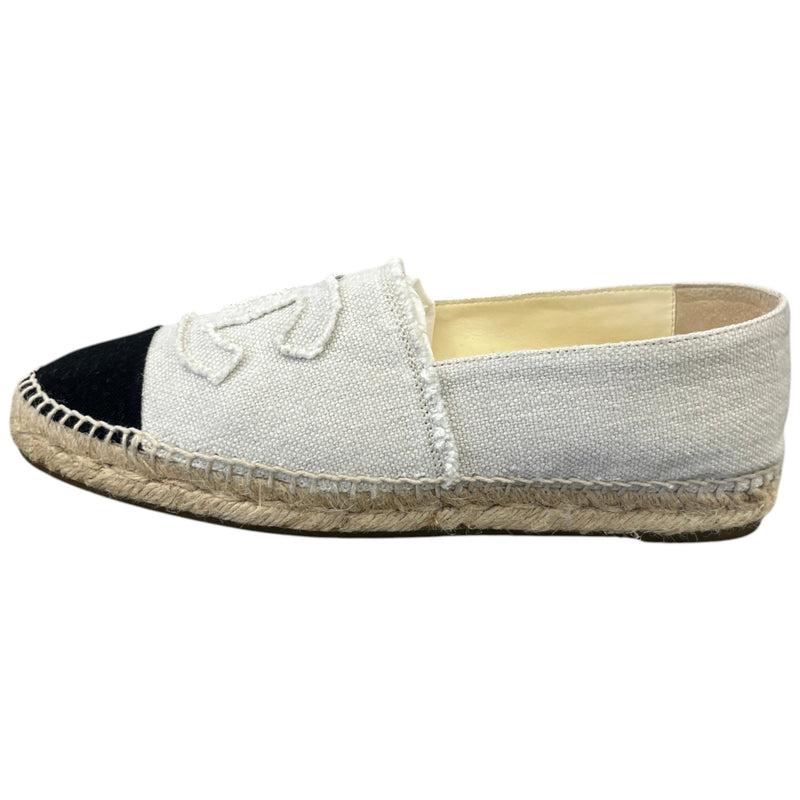 Women's CC Espadrille Loafers White Size UK 7 / EU 40