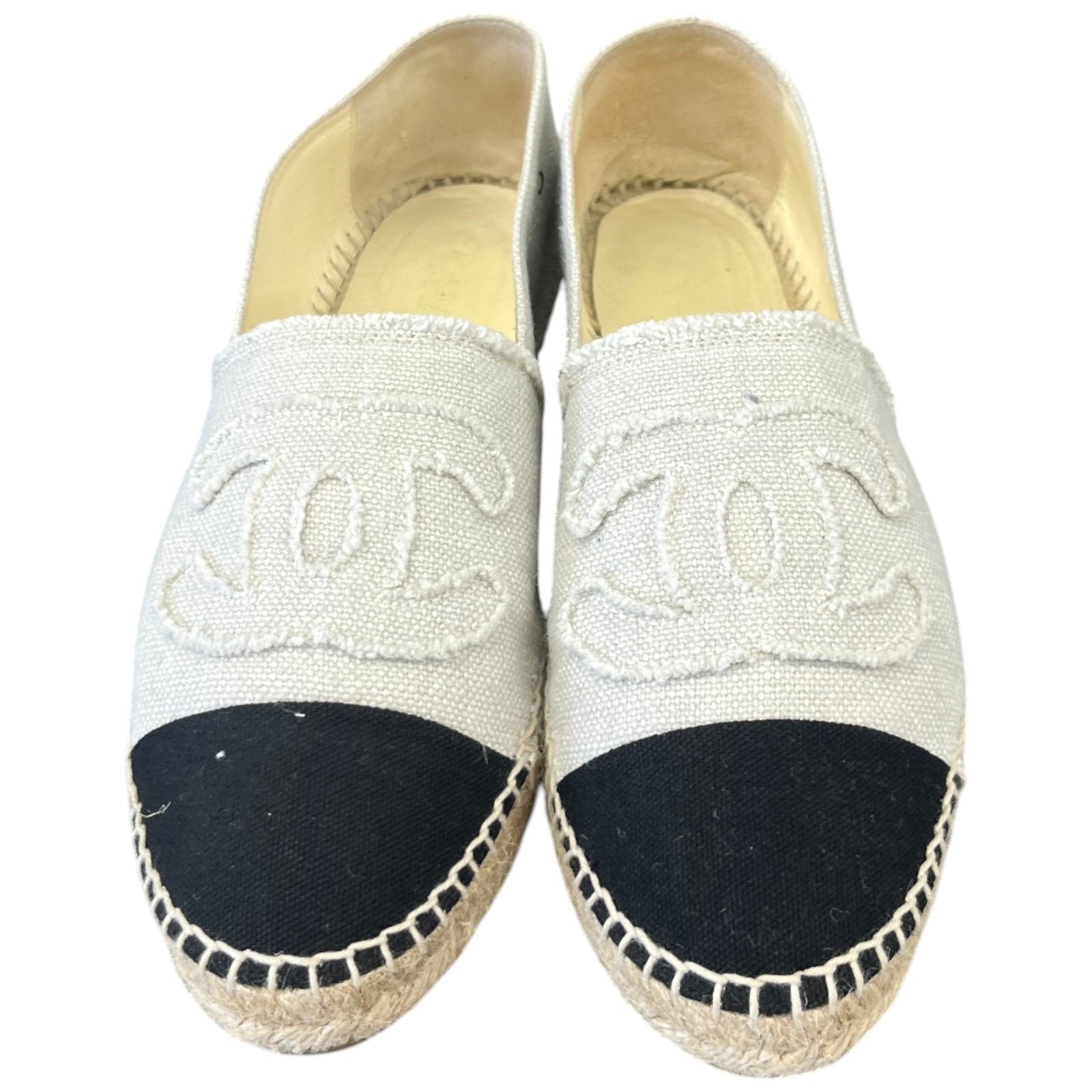 Women's CC Espadrille Loafers White Size UK 7 / EU 40 - Photo 6