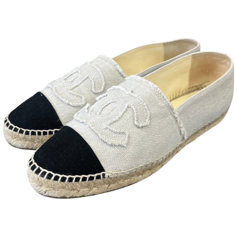 Women's CC Espadrille Loafers White Size UK 7 / EU 40