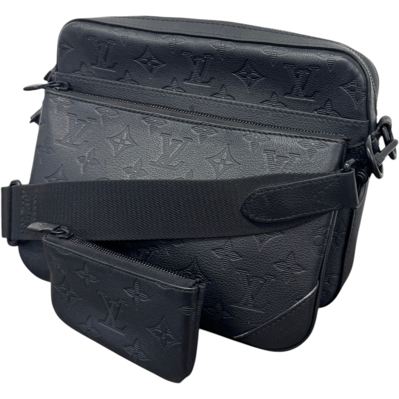 Men's Monogram Shadow Trio Messenger Bag Black