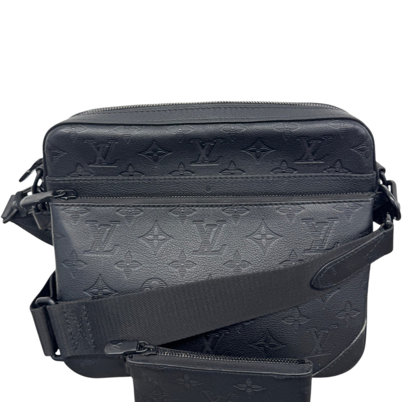 Men's Monogram Shadow Trio Messenger Bag Black
