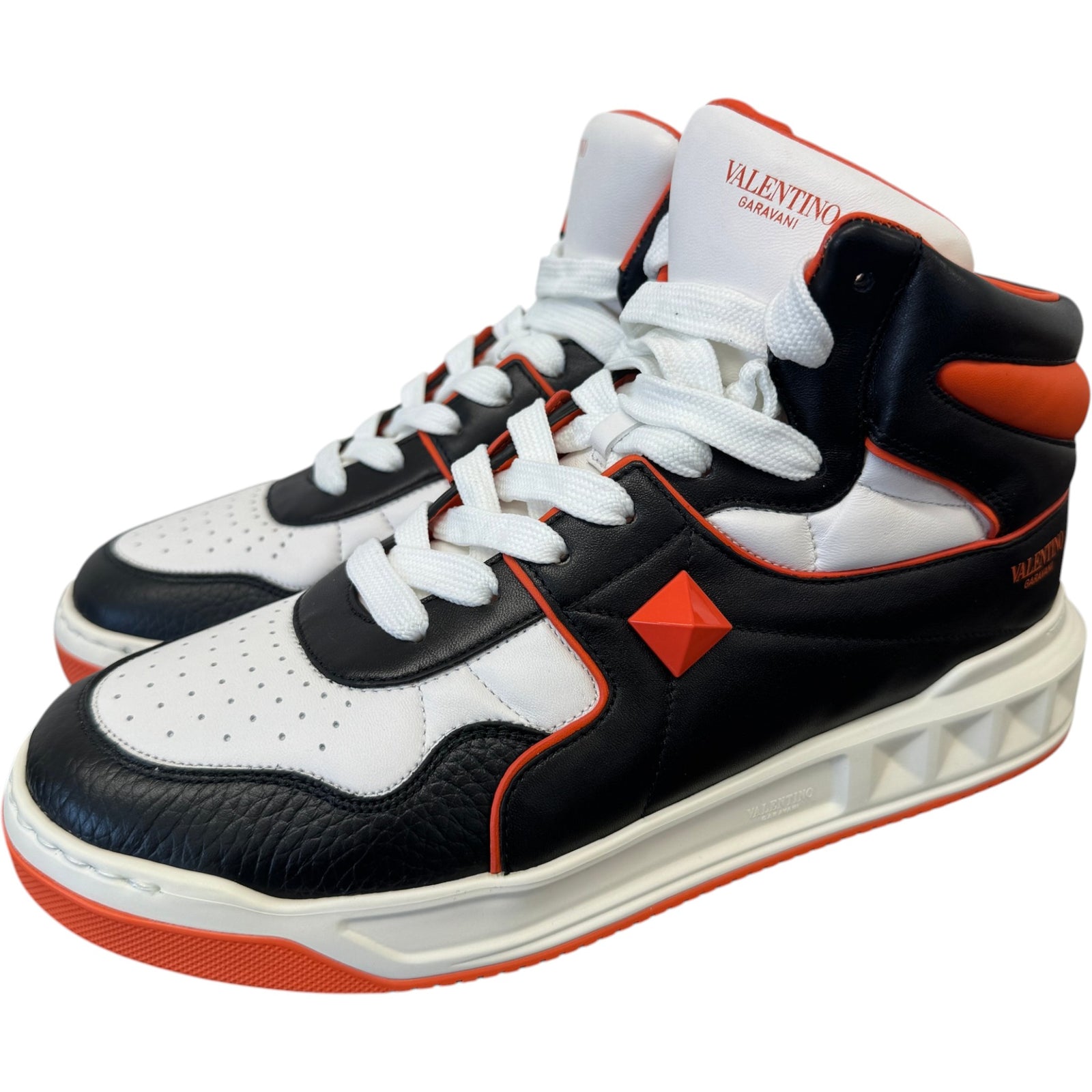 Men's One Stud High Trainers Orange Size UK 8 / EU 42 - Photo 7
