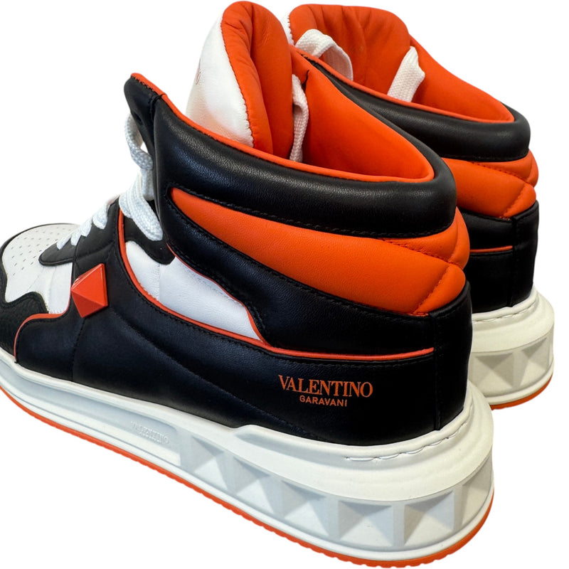 Men's One Stud High Trainers Orange Size UK 8 / EU 42