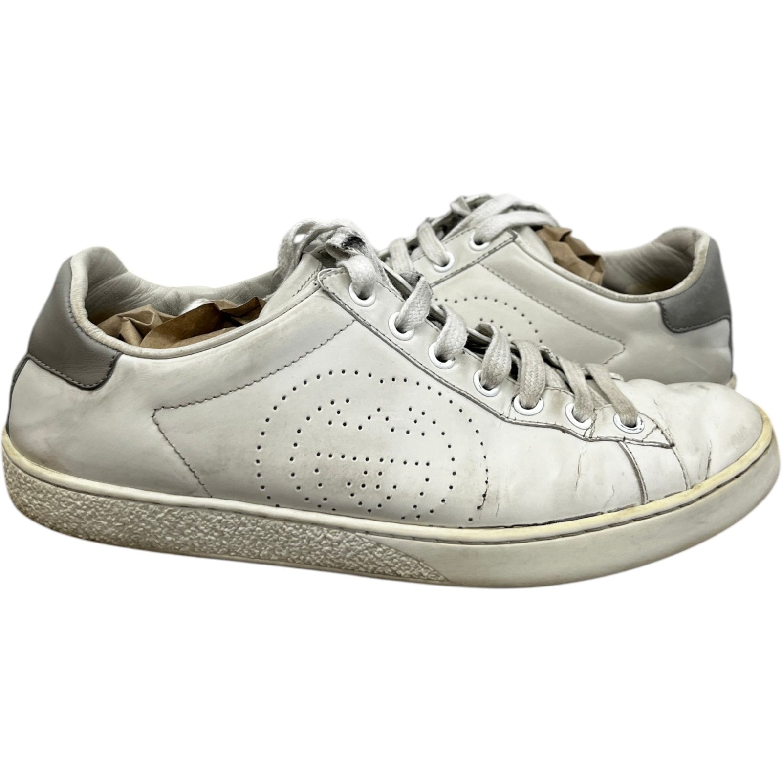 Women's Ace Interlocking G Low Trainers White Size EU 36.5 / UK 3.5 - Photo 3