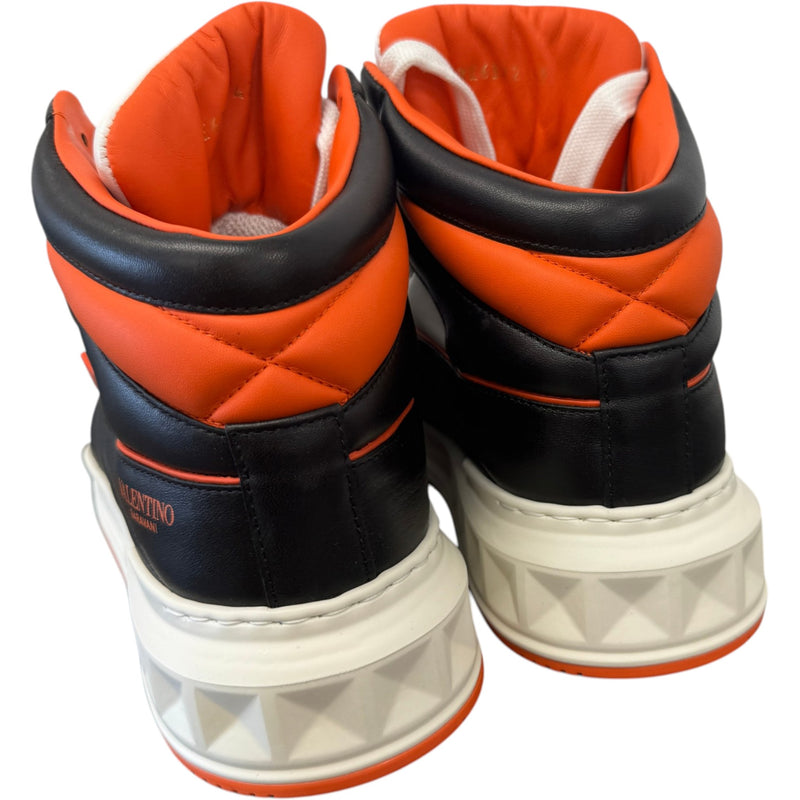 Men's One Stud High Trainers Orange Size UK 8 / EU 42