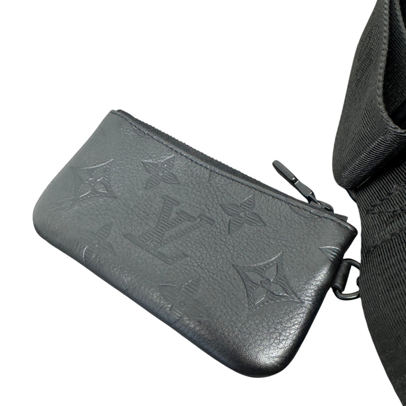 Men's Monogram Shadow Trio Messenger Bag Black