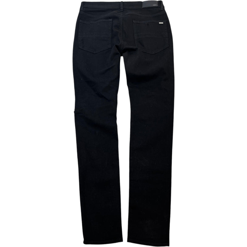 Men's MX1 Distressed Skinny Jeans Black Size L / W34