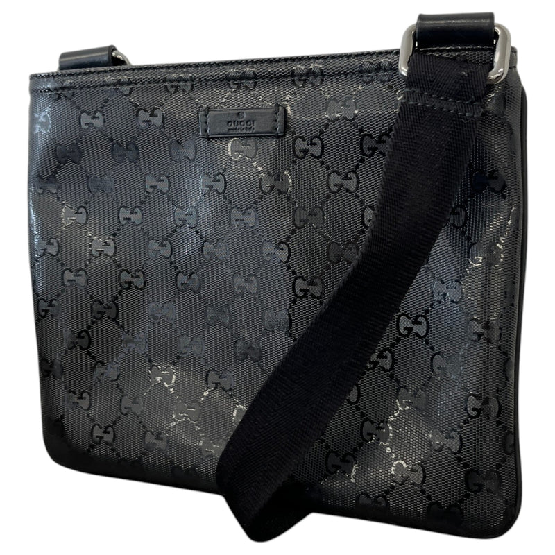 Men's GG Imprimé Messenger Bag Black