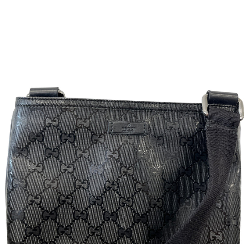 Men's GG Imprimé Messenger Bag Black
