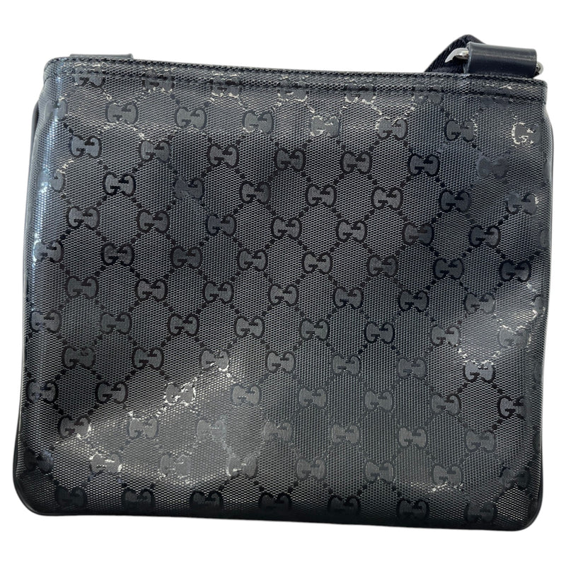 Men's GG Imprimé Messenger Bag Black