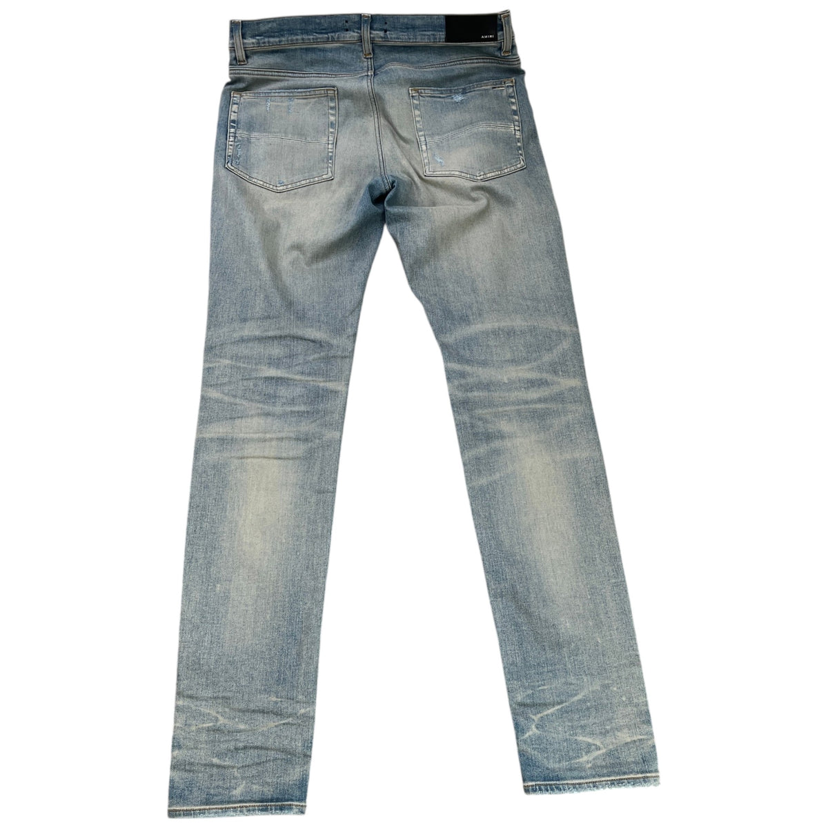 Men's Mx1 Distressed Bandana Jeans Blue Size L / W34 - Photo 2