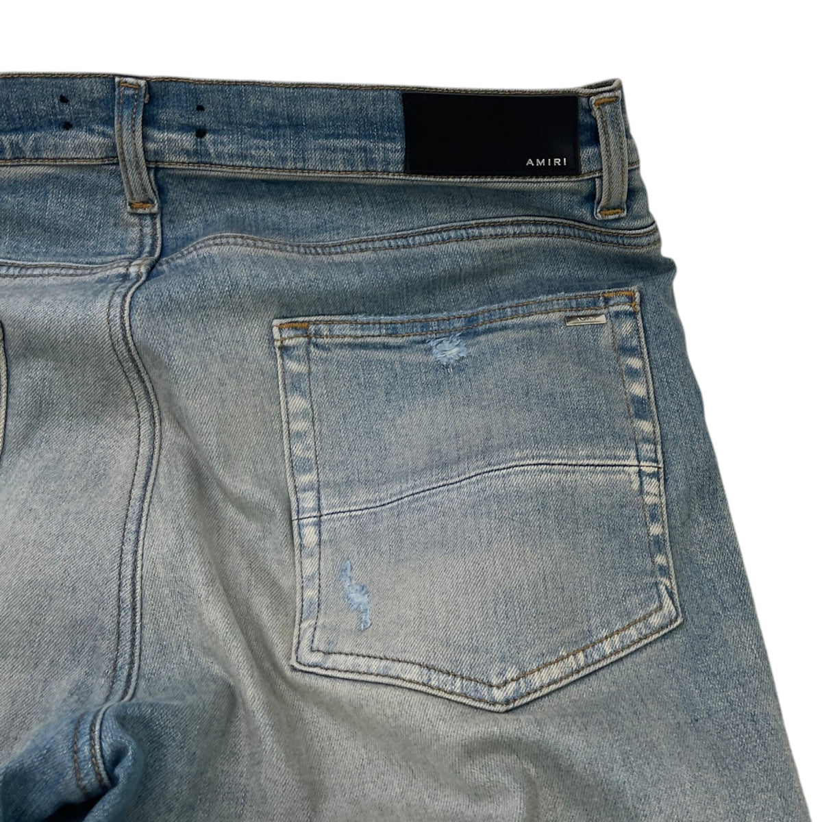 Men's Mx1 Distressed Bandana Jeans Blue Size L / W34 - Photo 6
