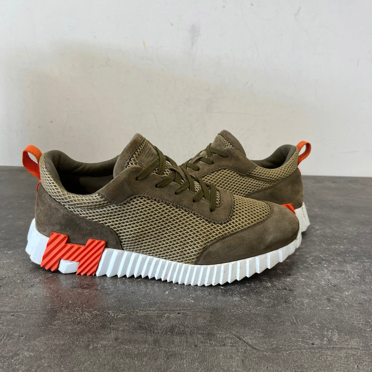 Men's Bouncing Low Trainers Khaki Size UK 10 / EU 44 - Photo 12