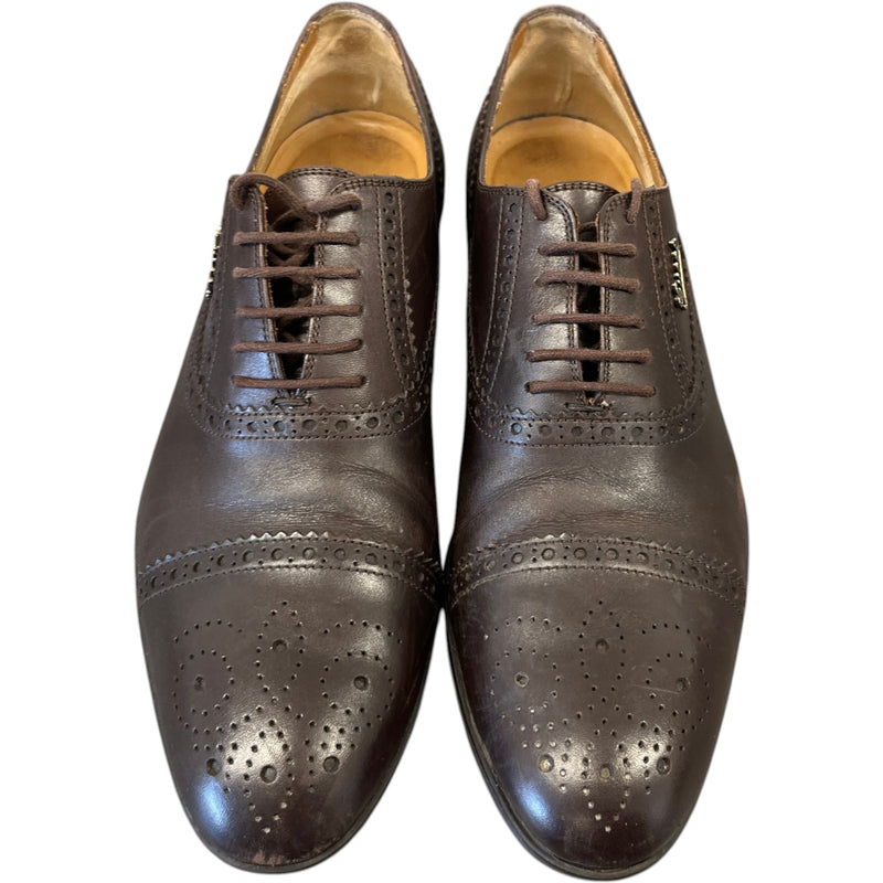 Men's Brogue Oxford Loafers Brown Size EU 40.5 / UK 6.5
