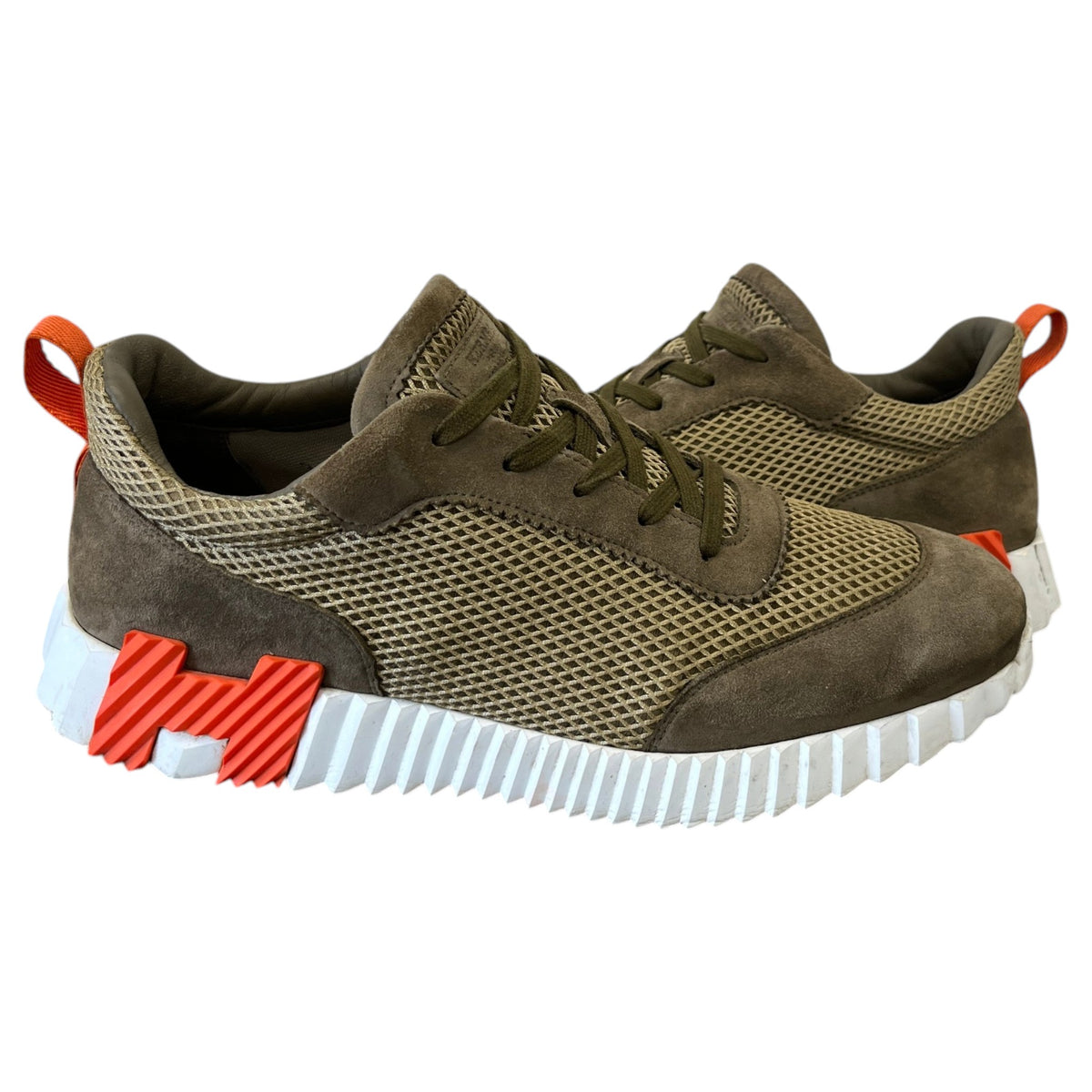 Men's Bouncing Low Trainers Khaki Size UK 10 / EU 44 - Photo 3