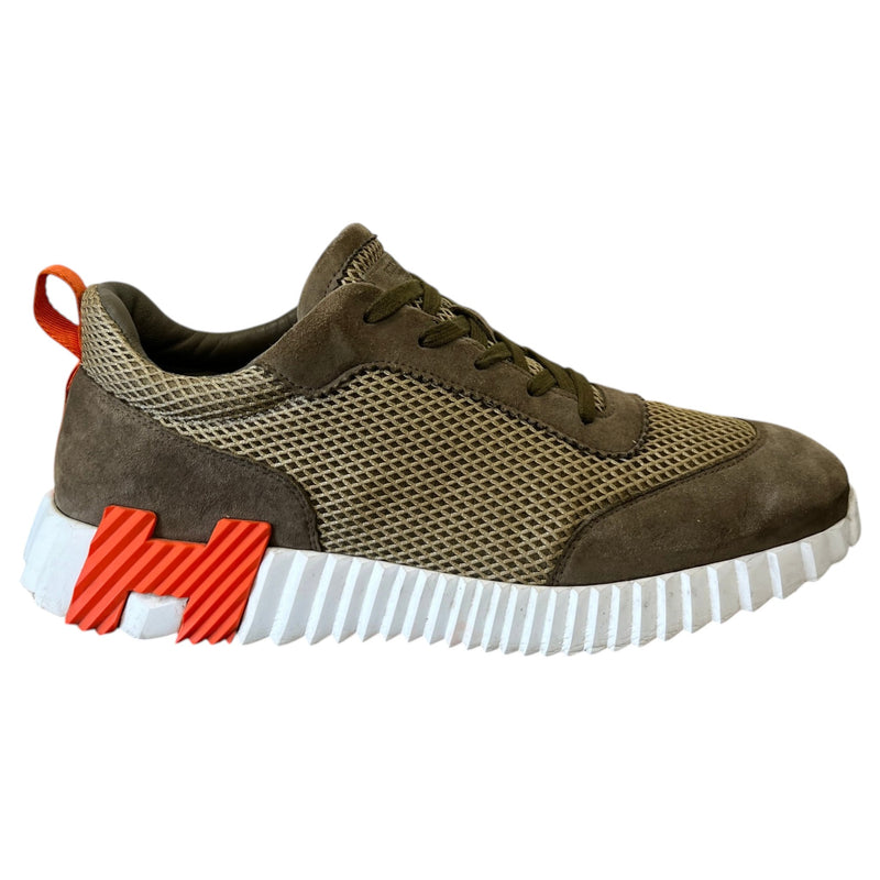 Men's Bouncing Low Trainers Khaki Size UK 10 / EU 44