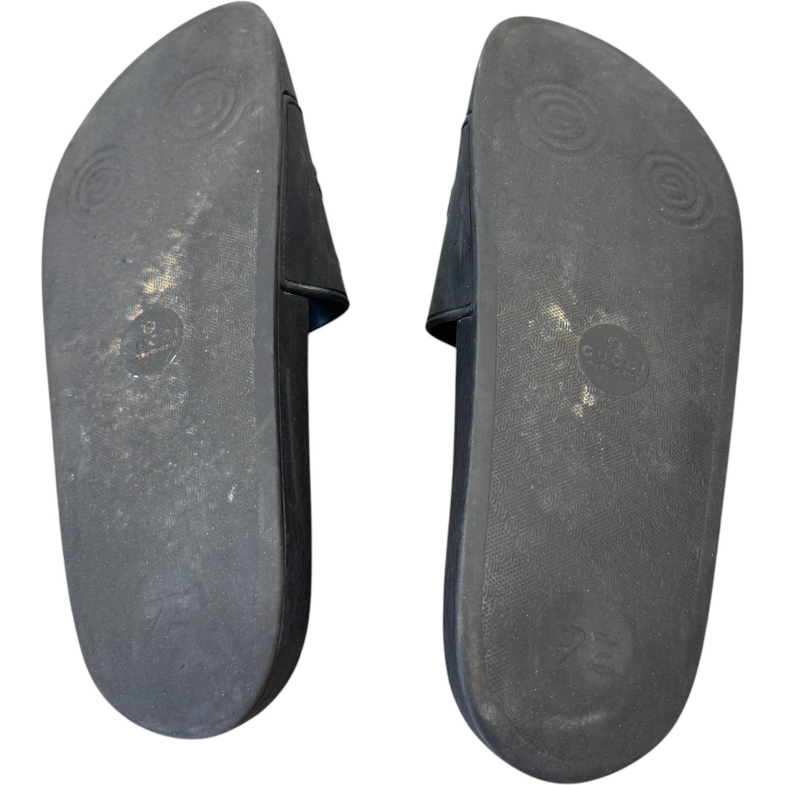 Men's Embossed Logo Slides Black Size UK 7 / EU 41 - Photo 10