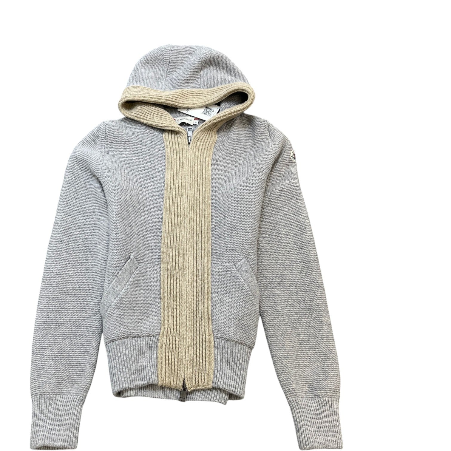 Men's Maglione Tricot Hoodie Grey Size S - Photo 1