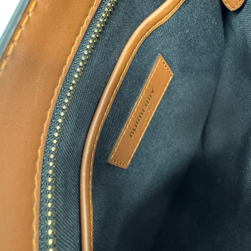 Men's TB Monogram Messenger Bag Brown
