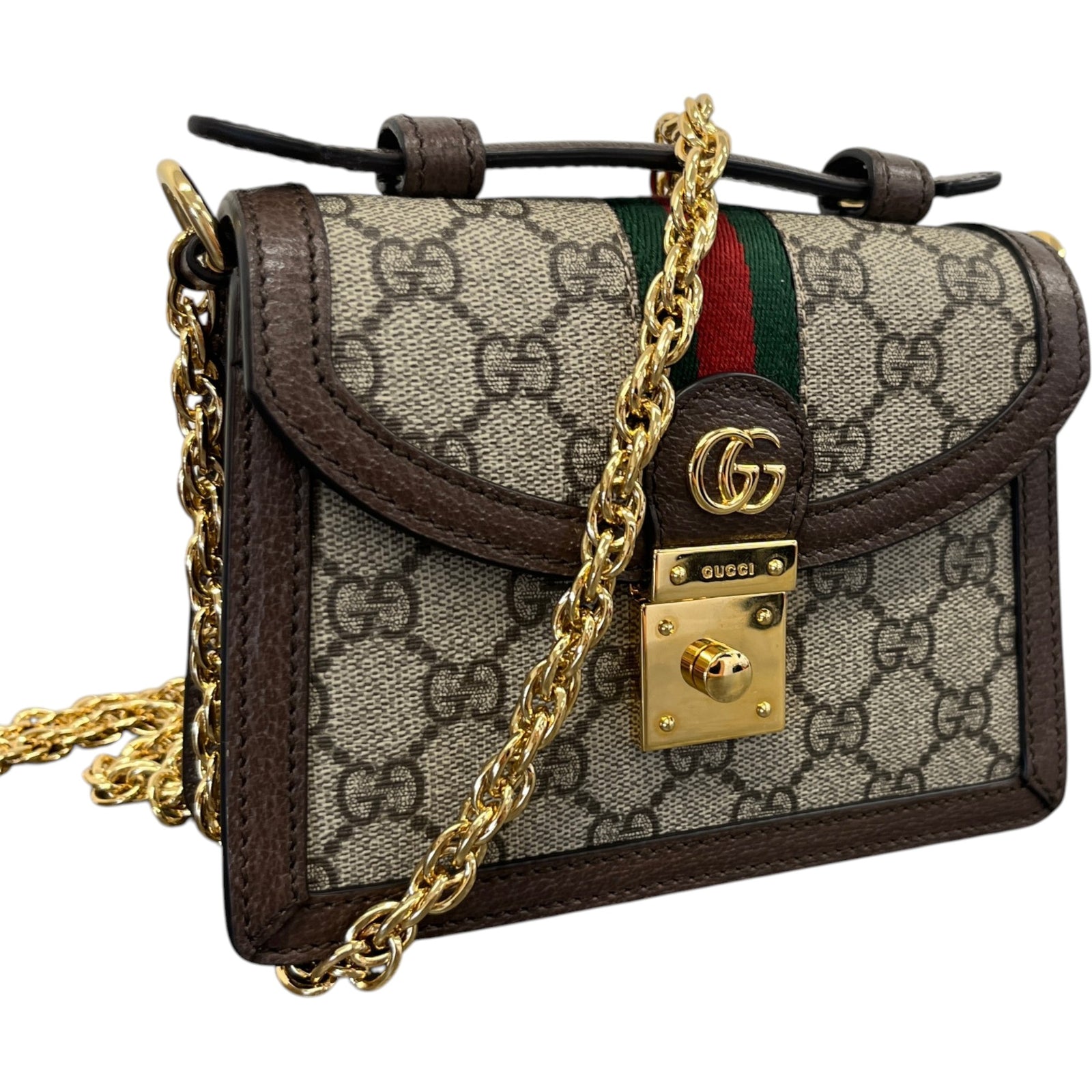 Women's Mini Gg Supreme Ophidia Bag Beige - Photo 4
