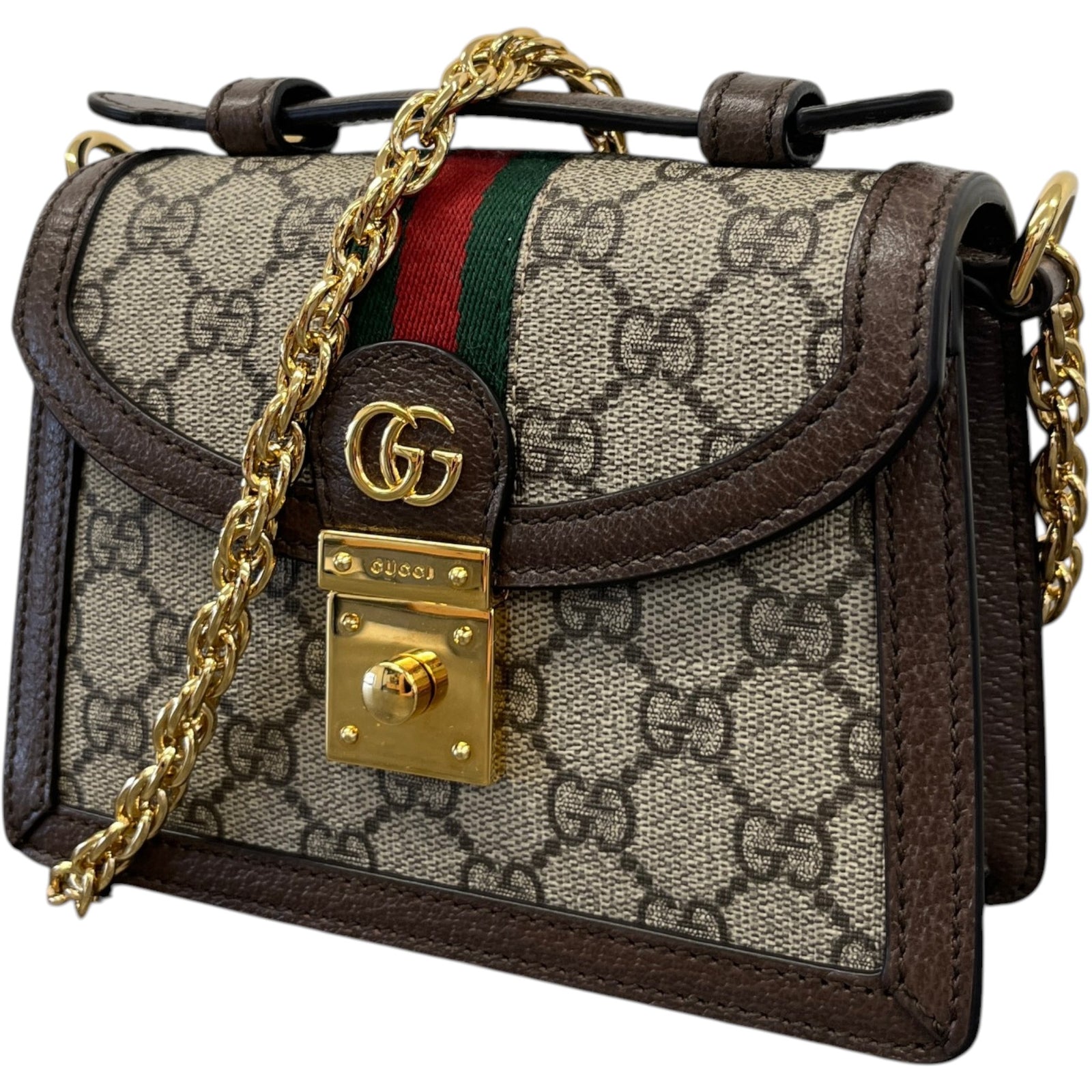 Women's Mini Gg Supreme Ophidia Bag Beige - Photo 5