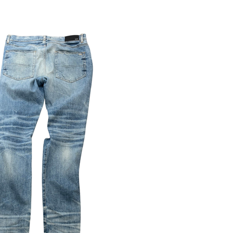 Men's MX1 Distressed Skinny Jeans Blue Size XL / W36