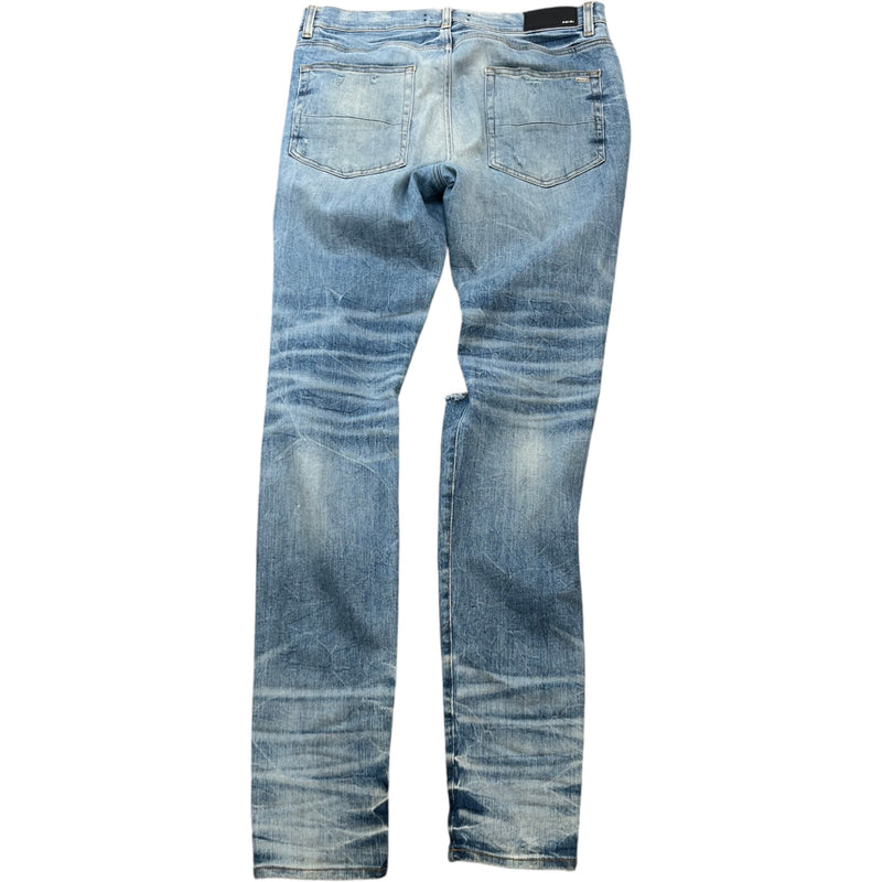 Men's MX1 Distressed Skinny Jeans Blue Size XL / W36
