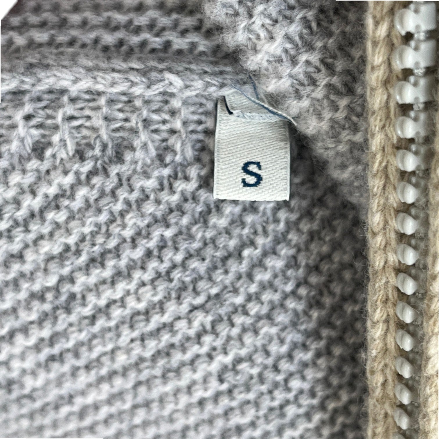 Men's Maglione Tricot Hoodie Grey Size S - Photo 8