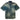 Men's Rainbow Monogram Short-Sleeved Denim OverShirt Blue Size L
